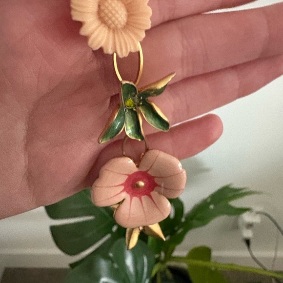 NWT Pilgrim Floral Summer Flower Long Necklace & Bracelet Set with Gold Hardware - Picture 11 of 15